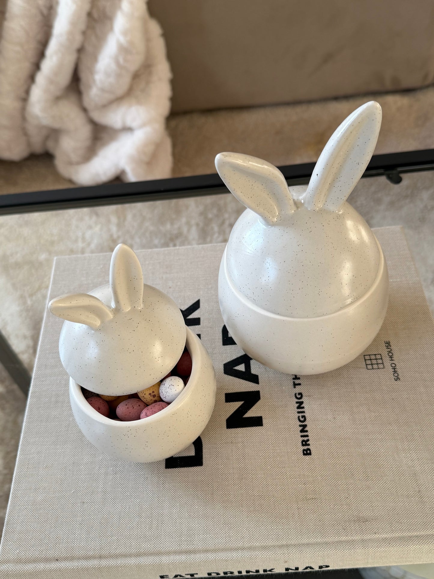 Speckled Bunny Jar 13cm