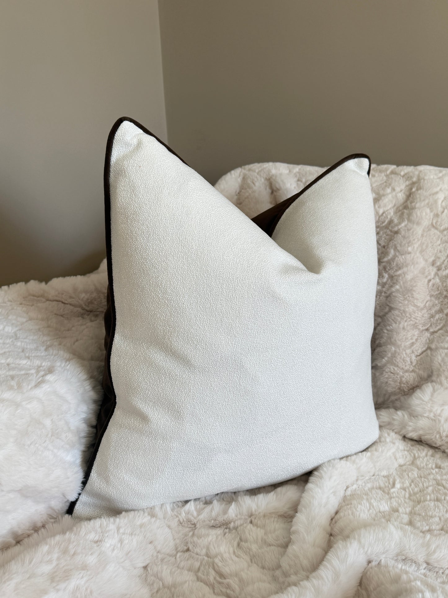 Kivo Large Chocolate Cushion 22”