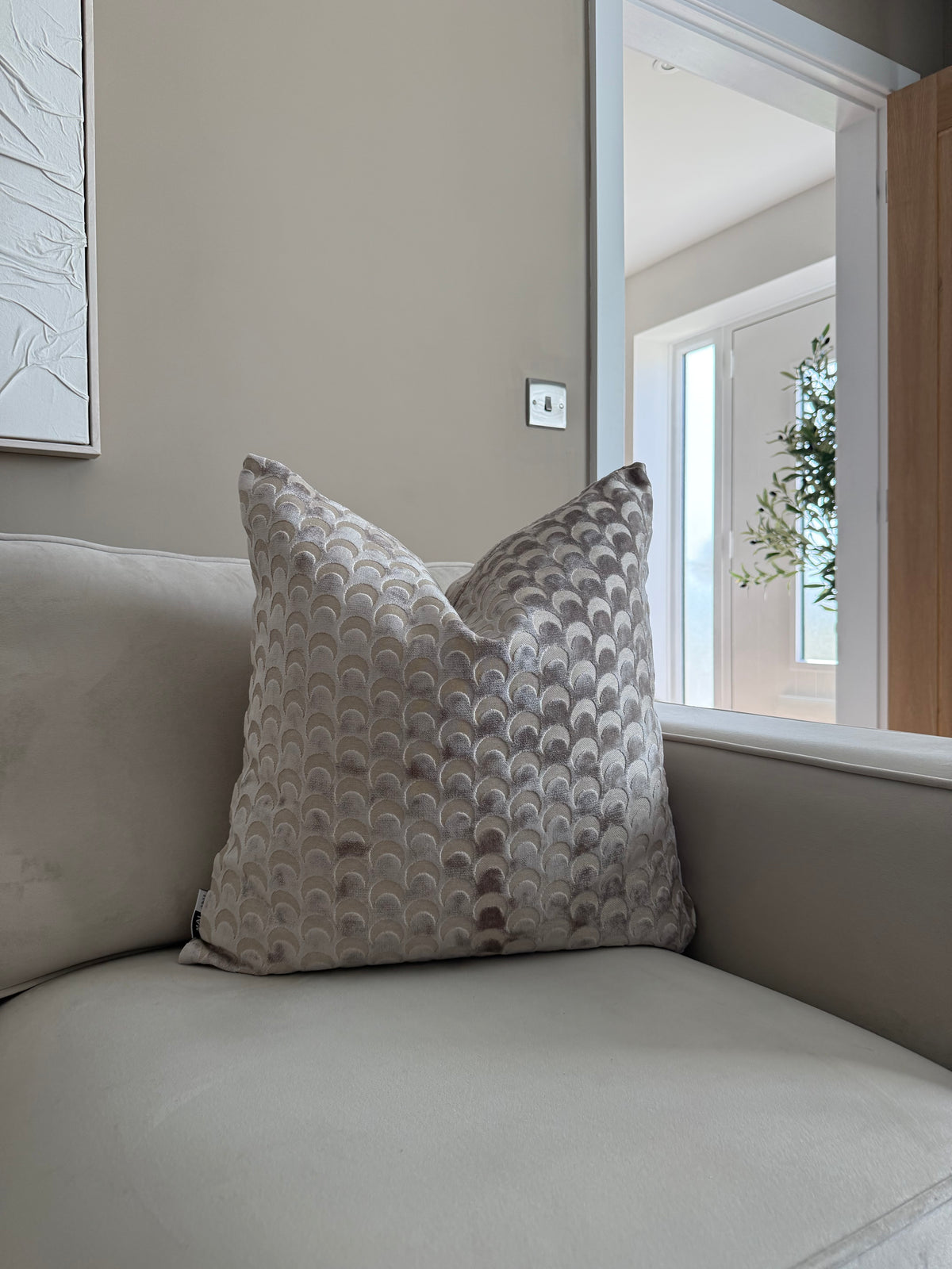 Soli Taupe Large Cushion