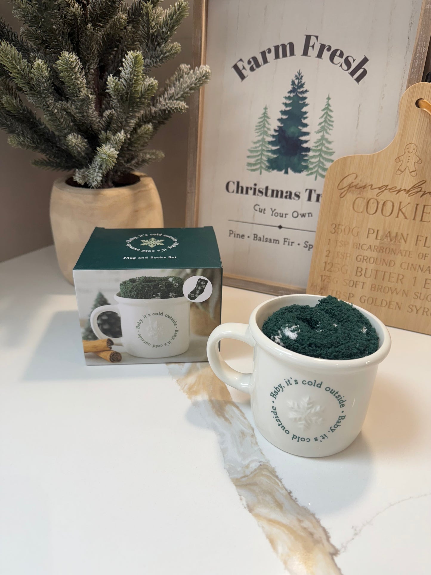 Baby It’s Cold Outside Mug & Socks Set