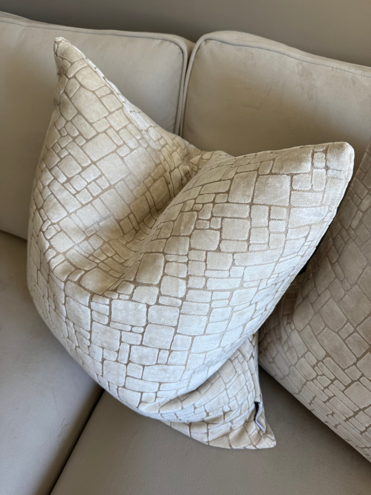 Bergen Ivory Large Cushion