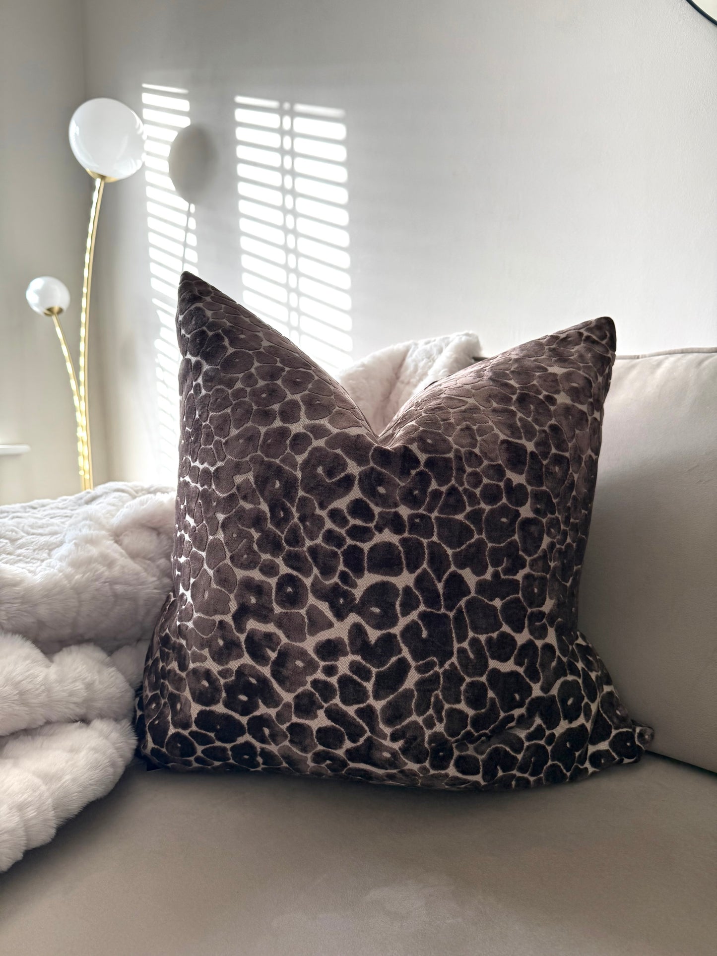 Spot On Chocolate Large Cushion 22"