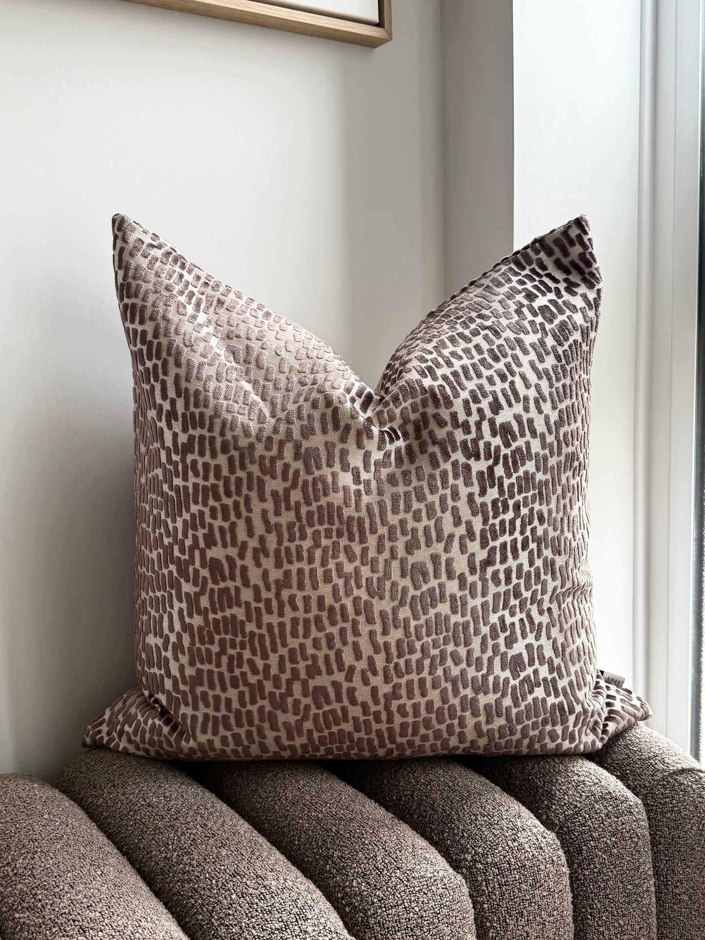 Melody Chocolate Large Cushion 22”