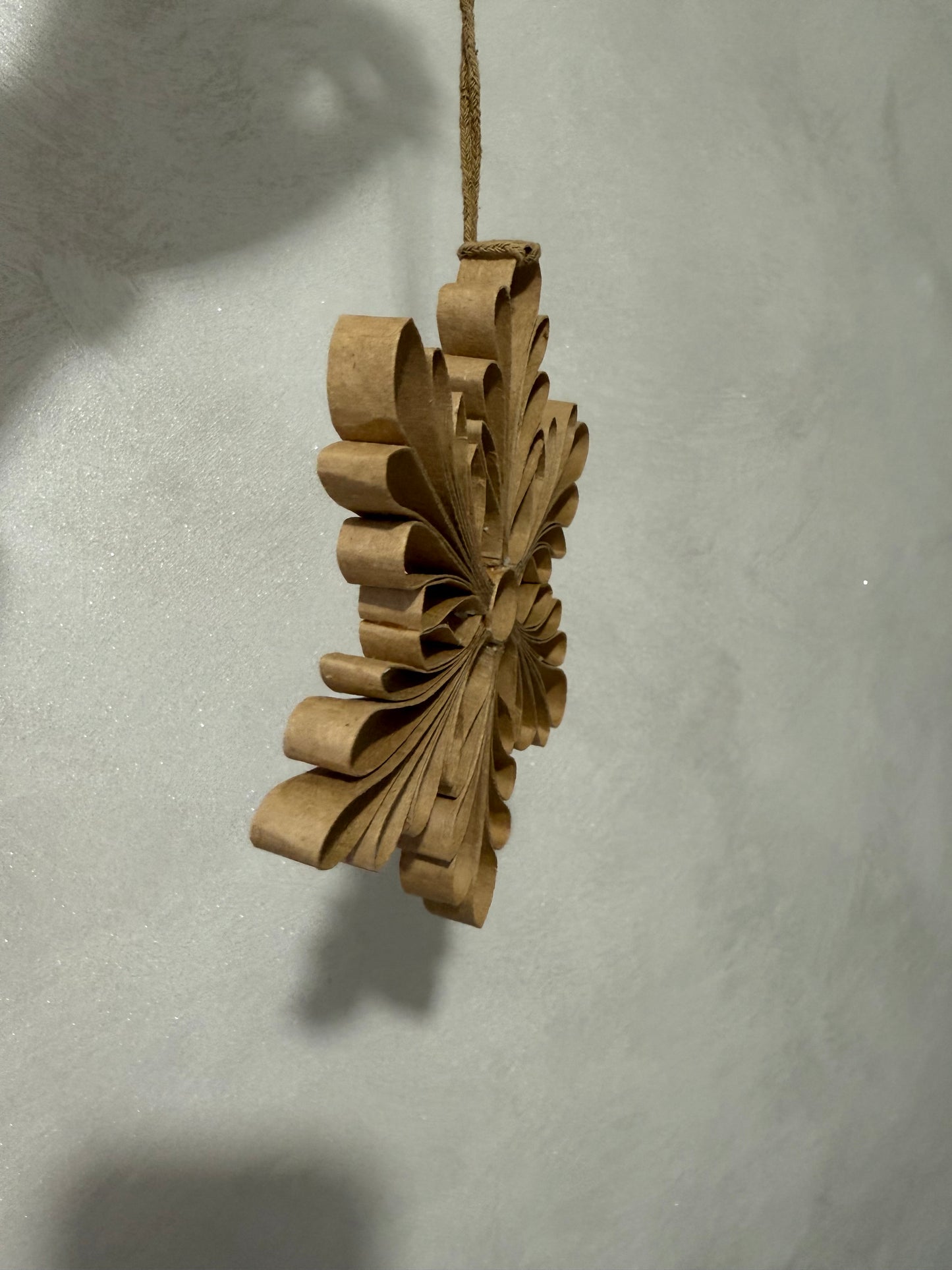 Kraft Paper Snowflake Decoration
