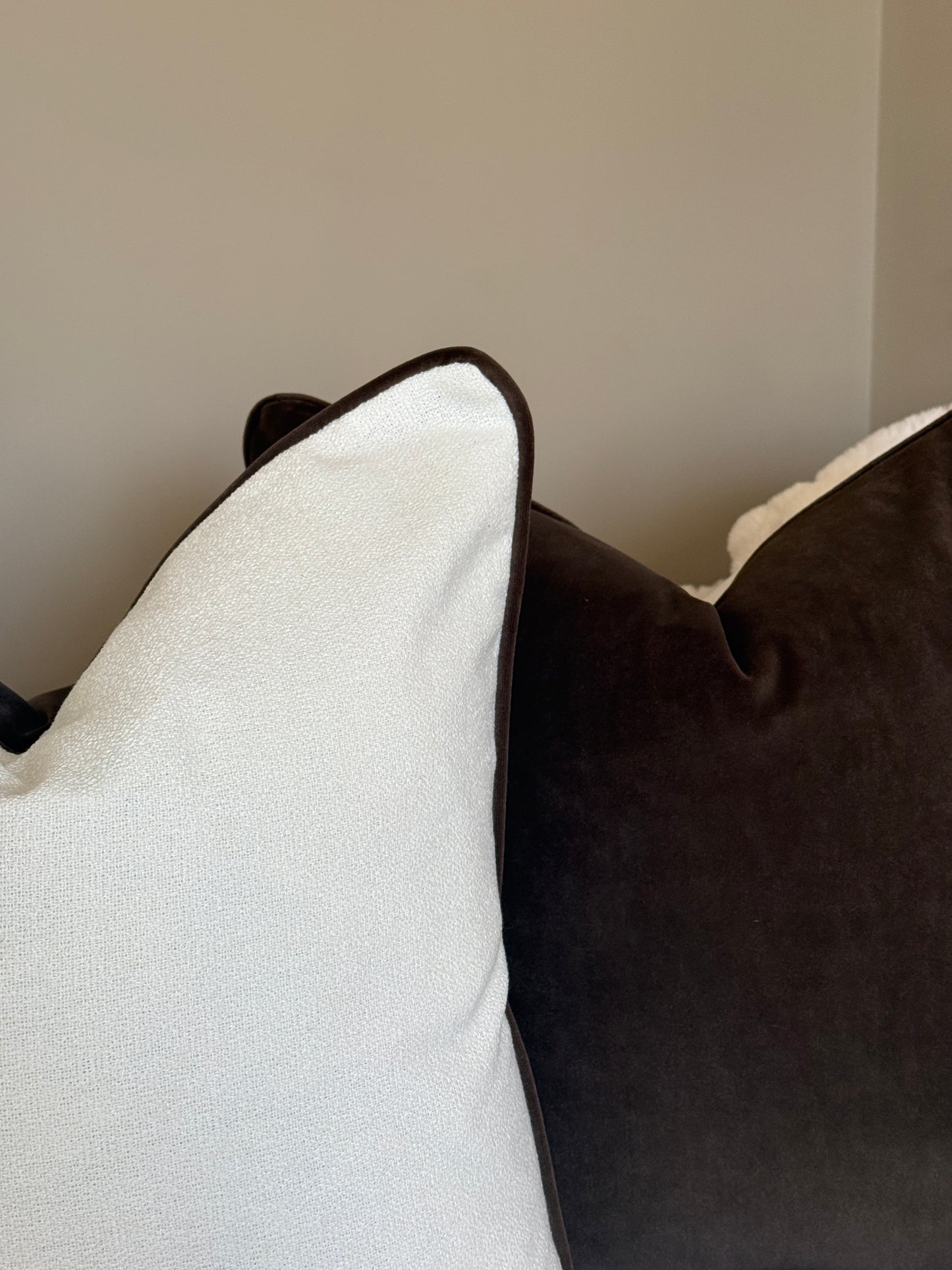 Kivo Large Chocolate Cushion 22”