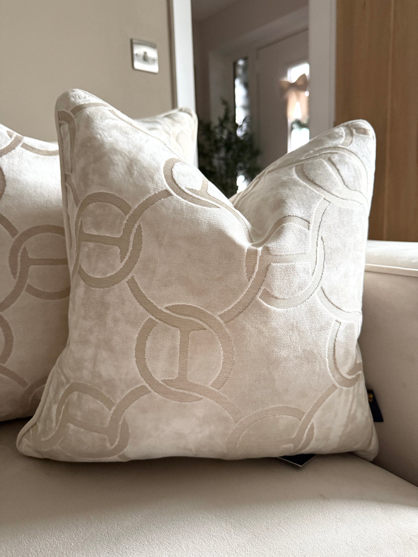 Hook Up Ivory Cushion 16”