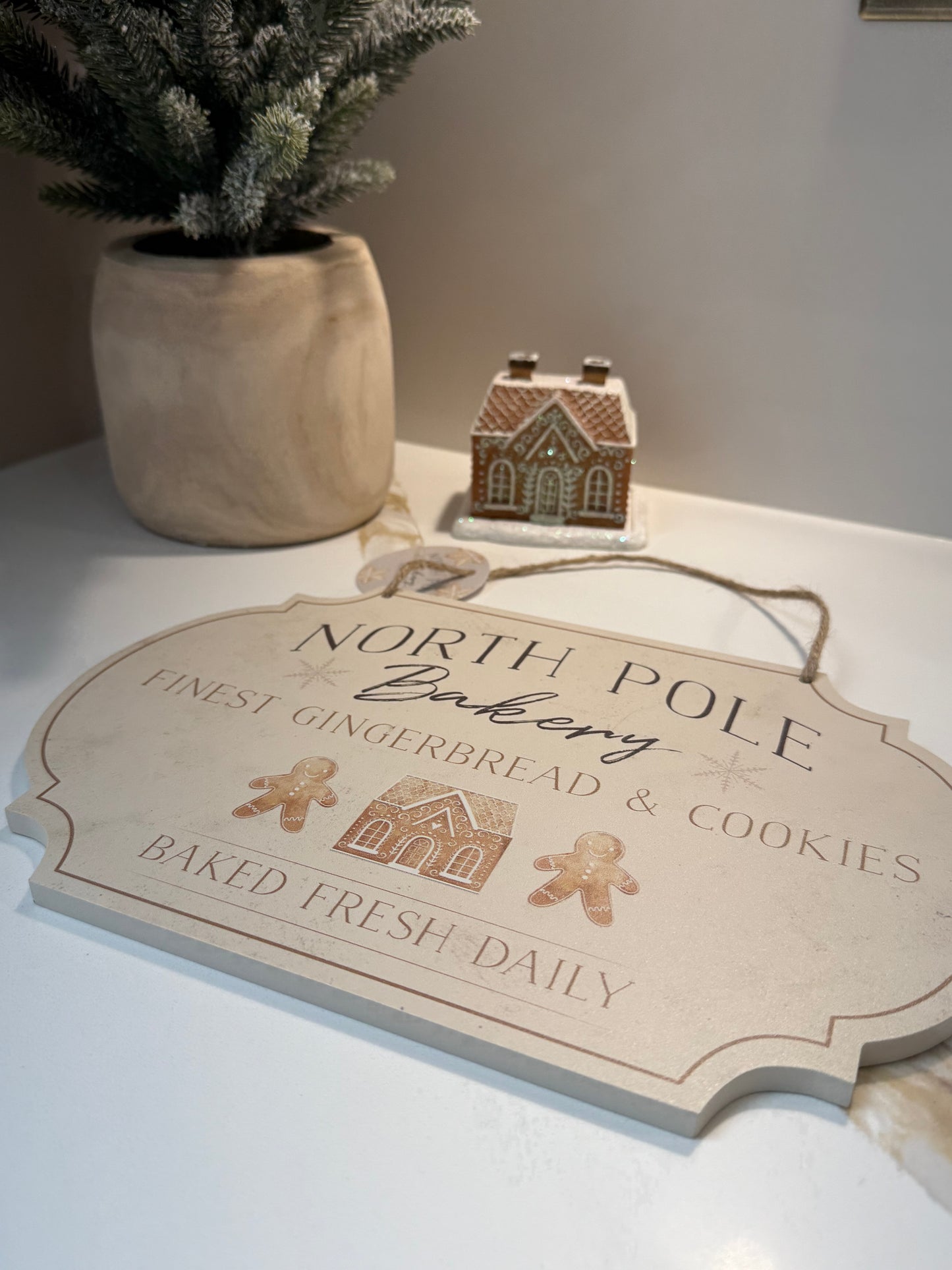 North Pole Bakery Hanging Sign