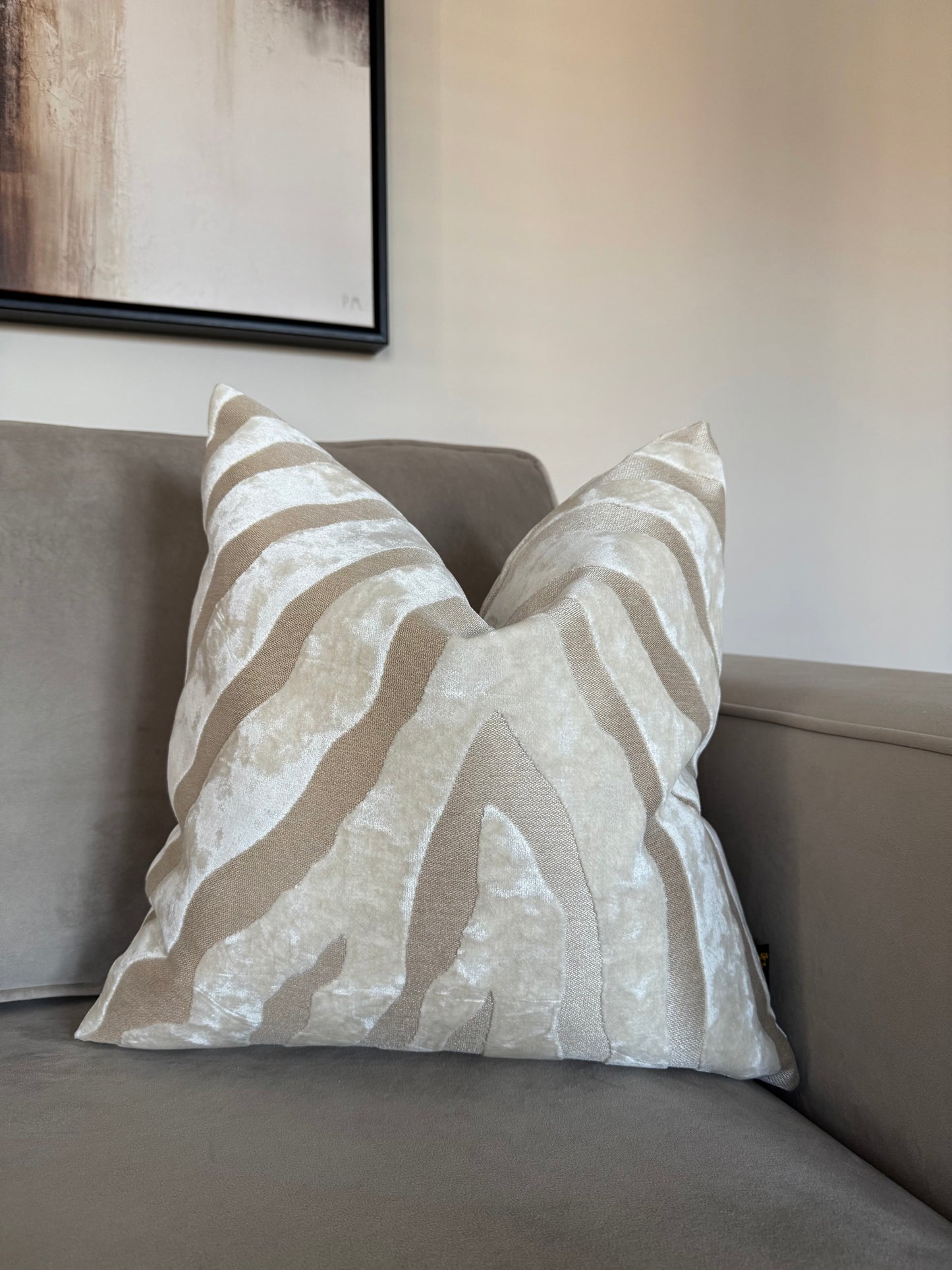 Zebedeedodah Ivory Cushion 16”