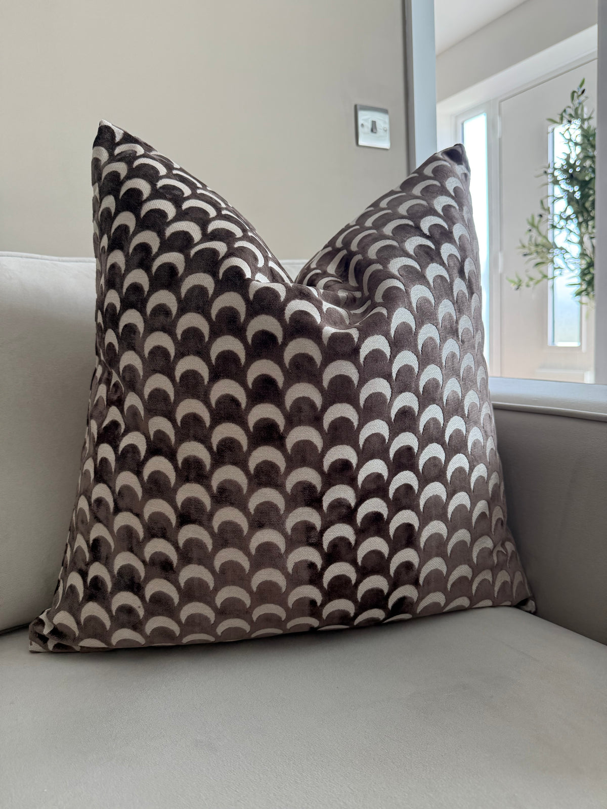 Soli Chocolate Large Cushion