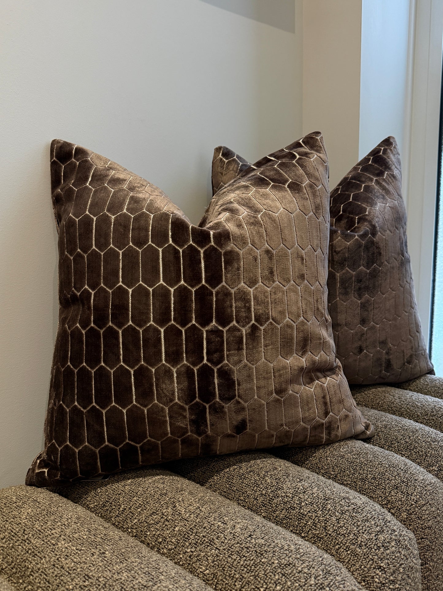 Albie Chocolate Cushion 16"