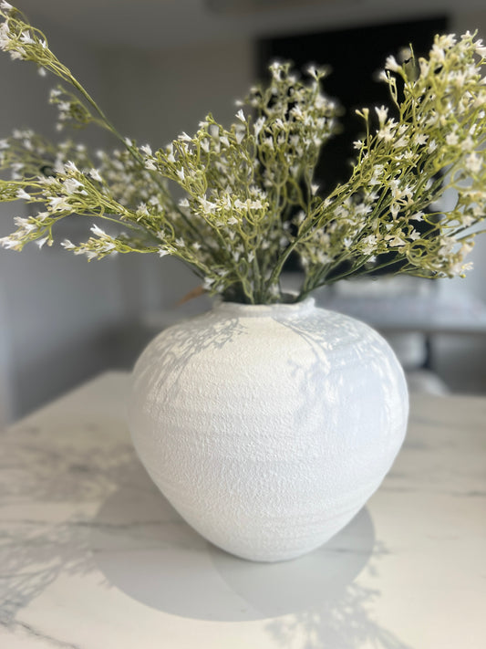 Matte White Ceramic Vase
