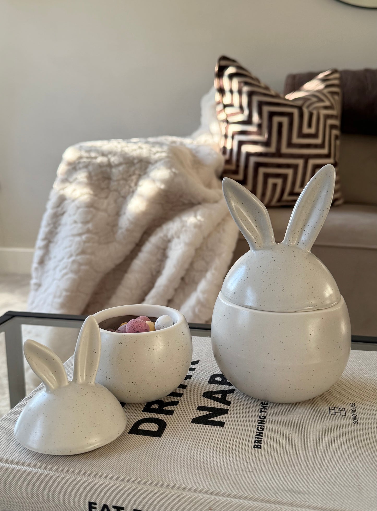 Speckled Bunny Jar 13cm