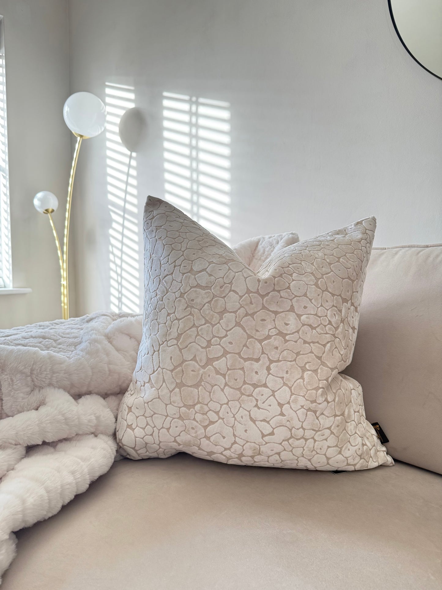 Spot On Ivory Large Cushion 22"