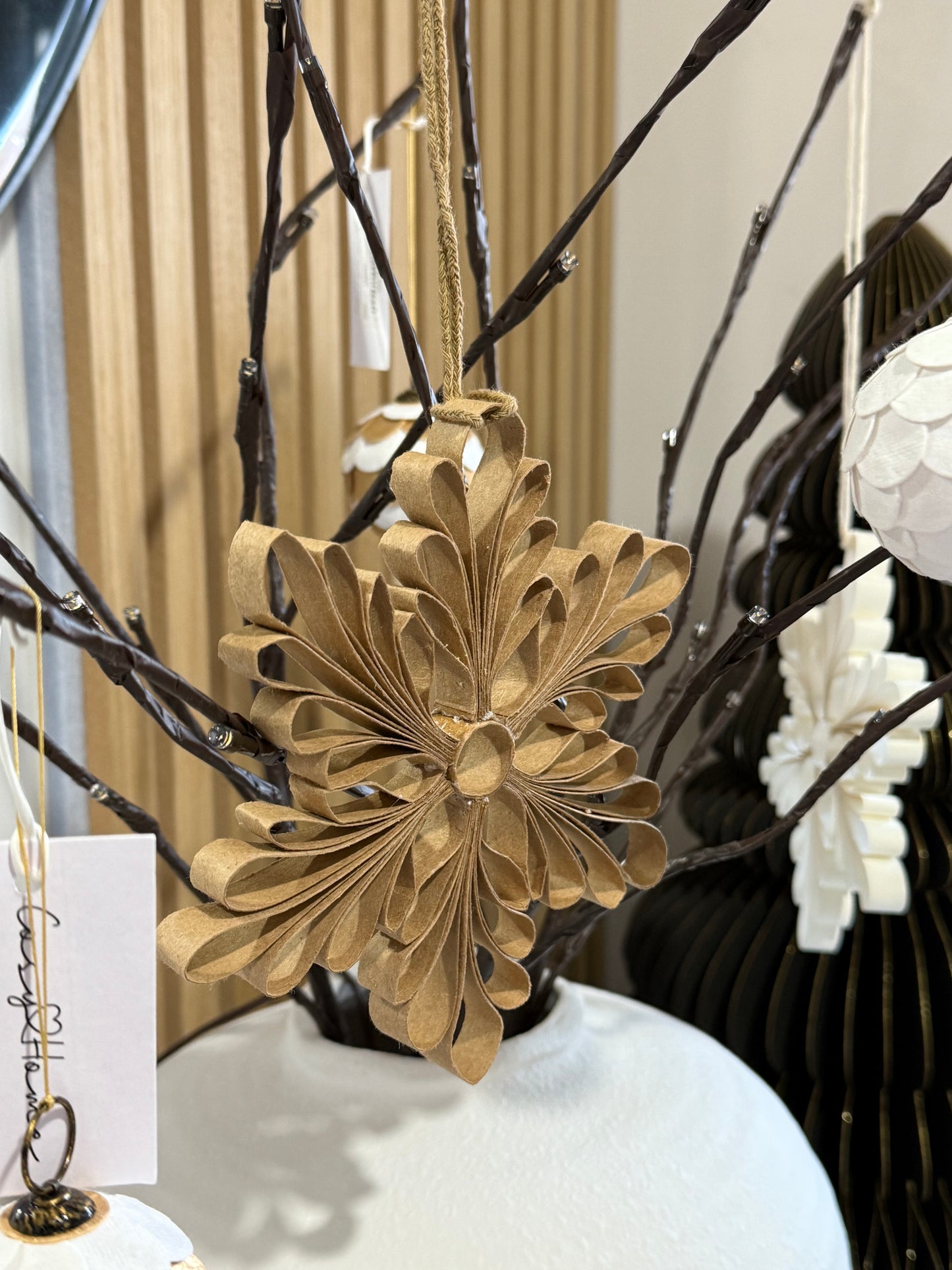 Kraft Paper Snowflake Decoration