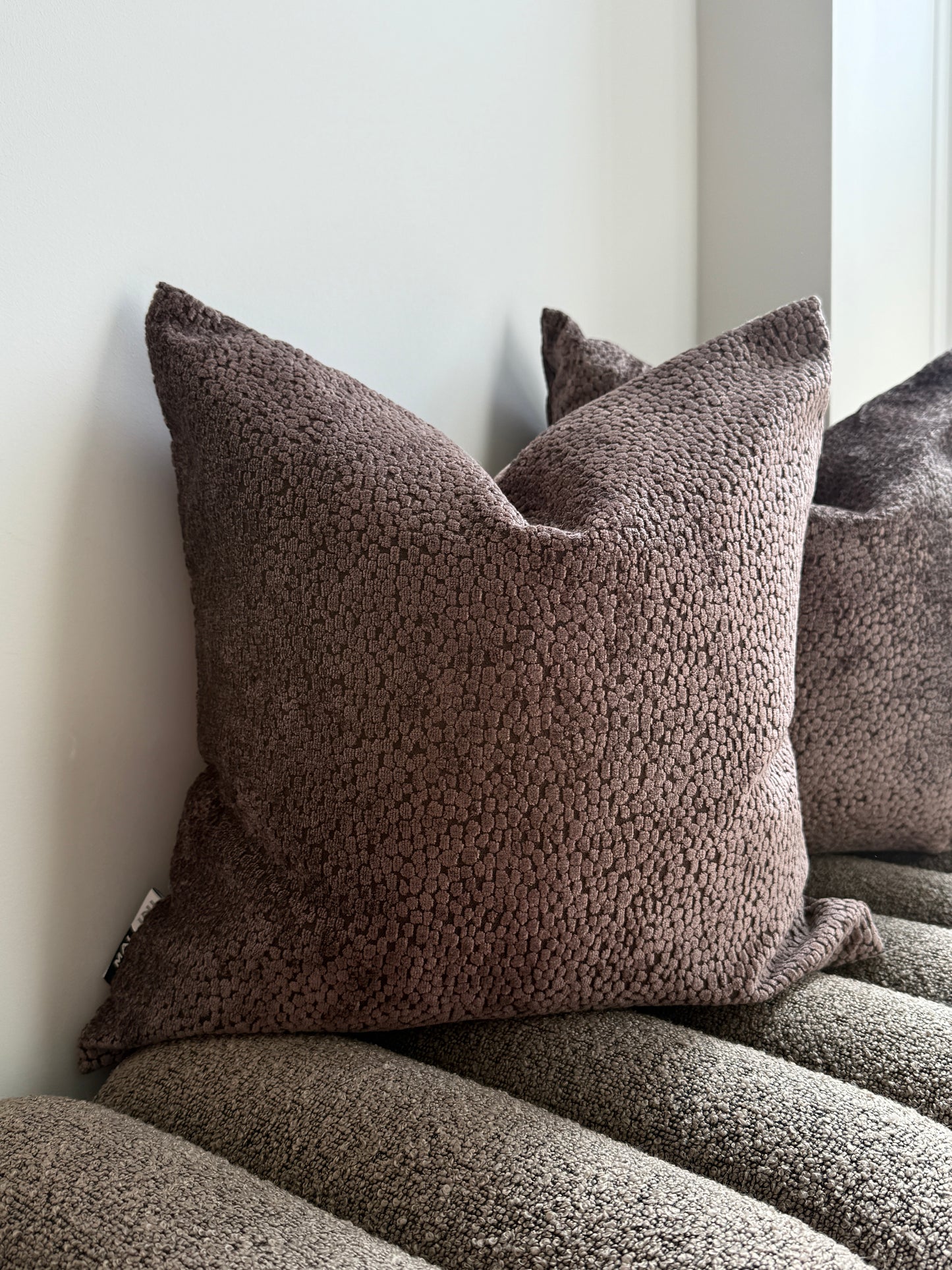 Bingham Chocolate Cushion 16"