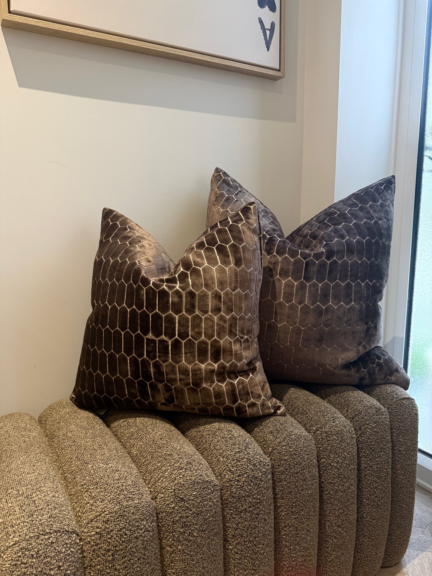 Albie Chocolate Cushion 16"