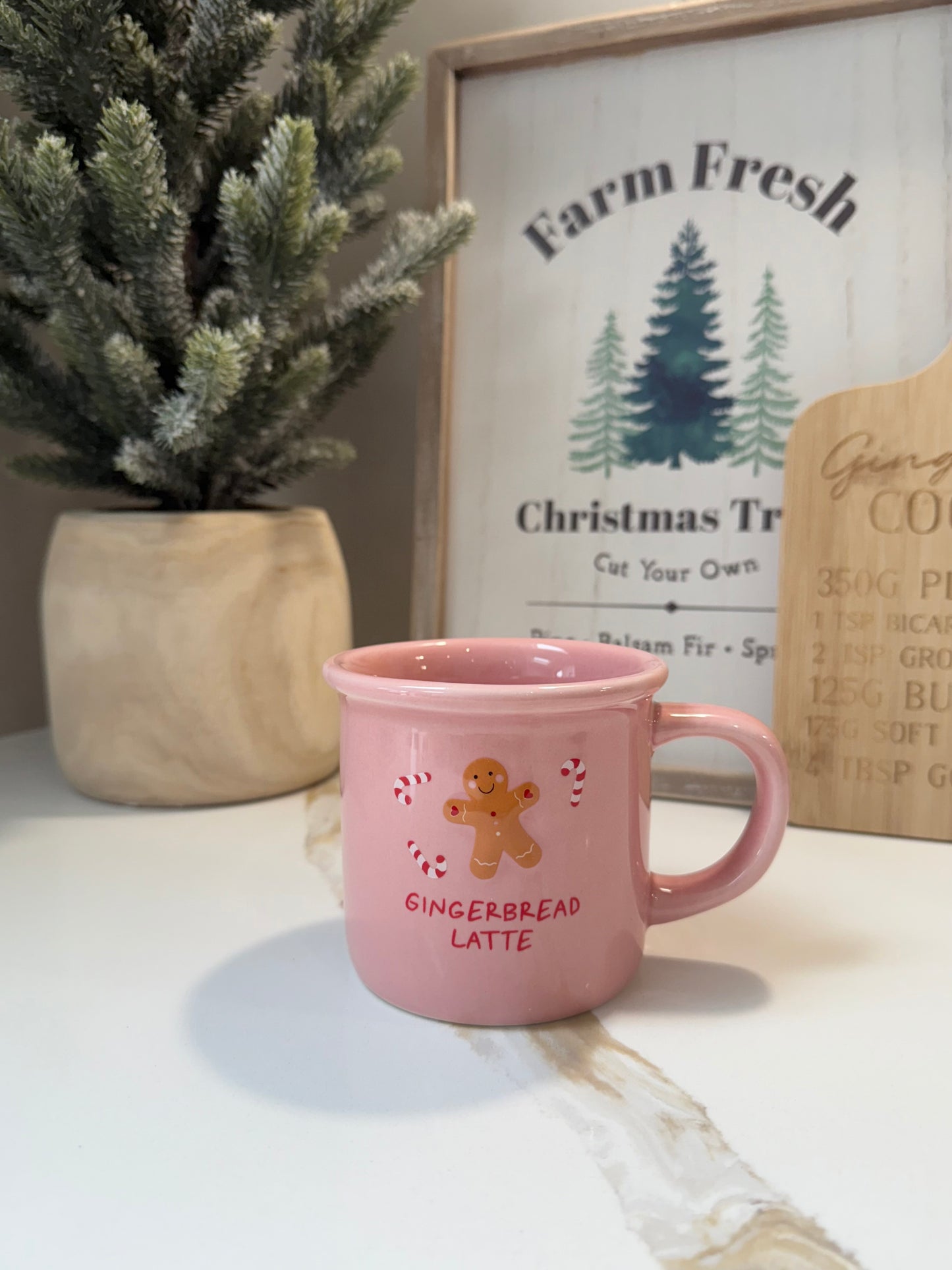 Pink Gingerbread Latte Mug