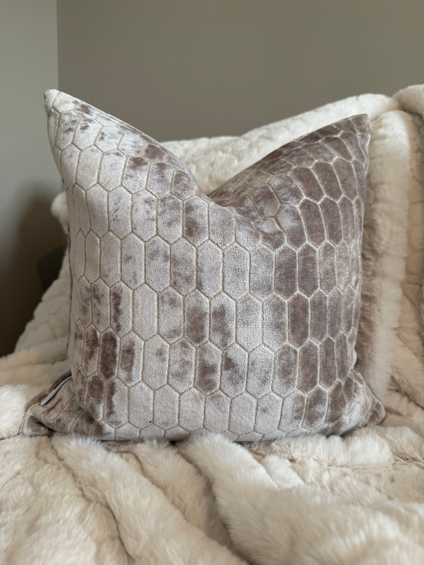 Albie Taupe Cushion 16"