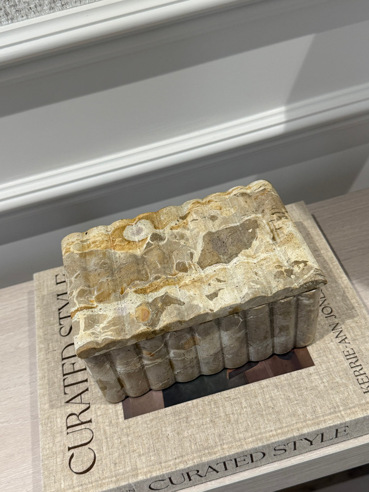 Rectangular Decorative Marble Storage Box