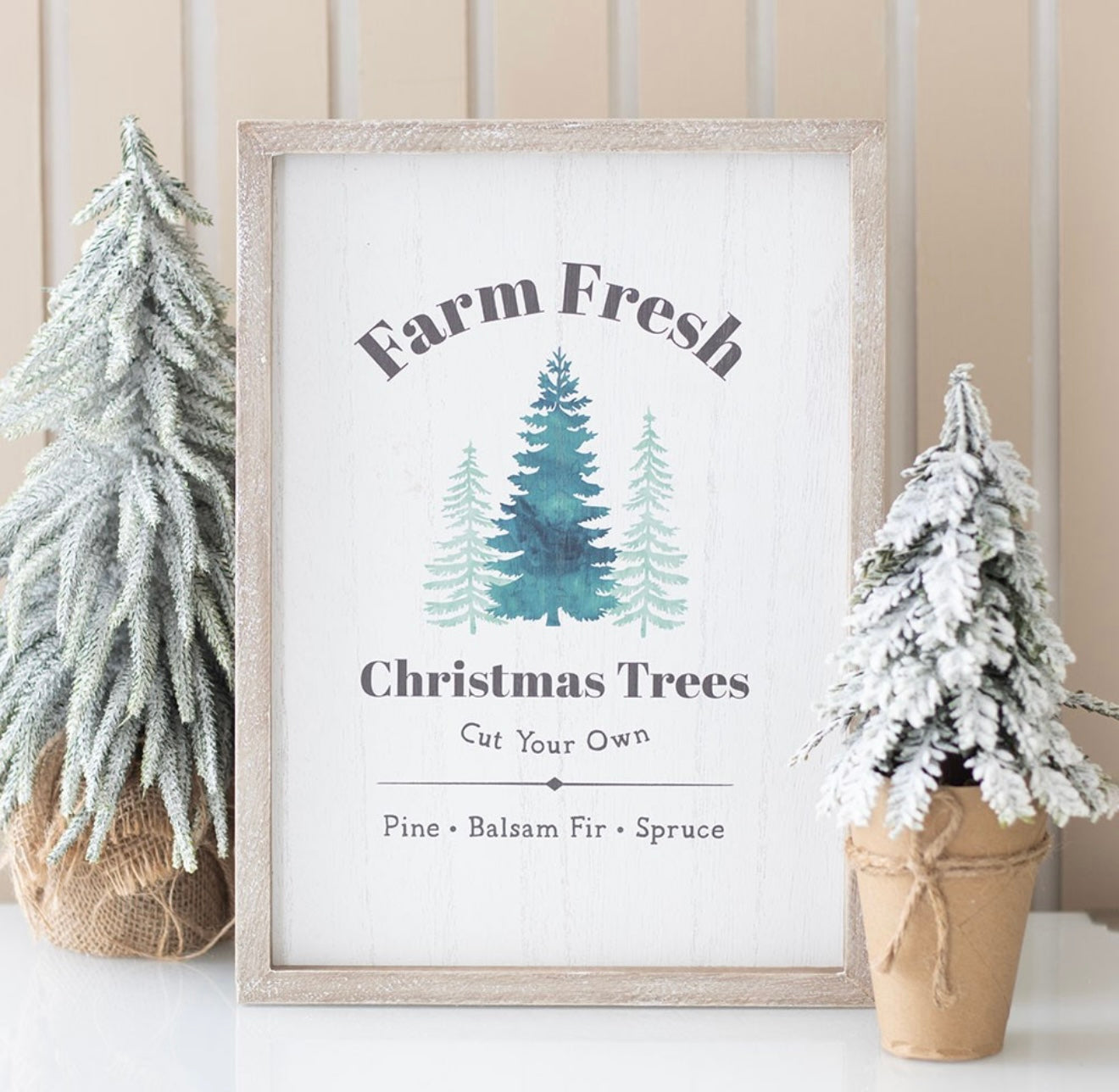 Farm Fresh Christmas Trees Framed Print
